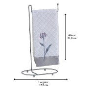 Porta Toalha 31,6cm de Altura Cromado Para Lavabo